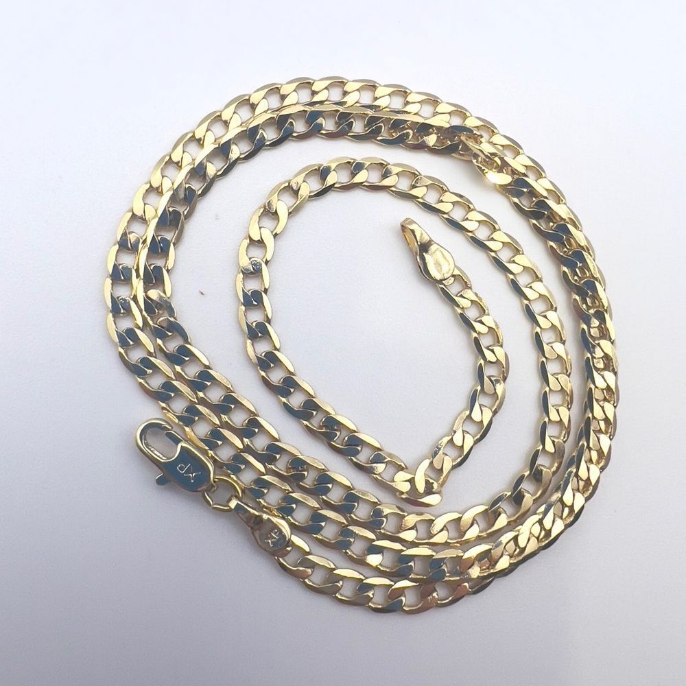 18k gold plated Cuban link chain - Picture 8 of 9
